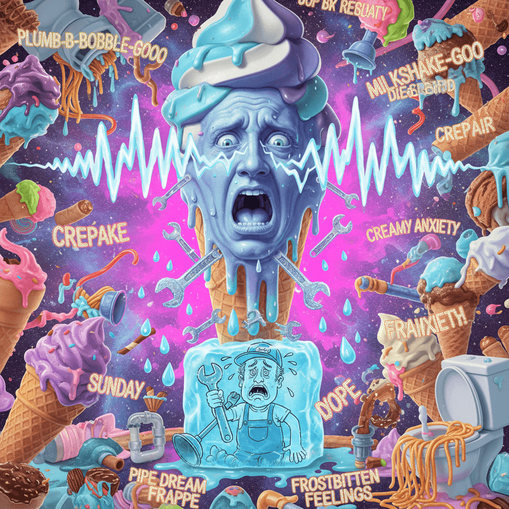 frozen dairy meets existential screaming, plumber's emotions included