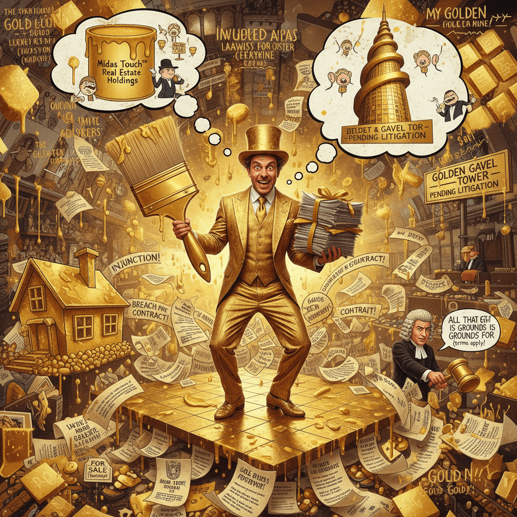 man really just said the whole ballroom situation is about gold paint and lawsuits