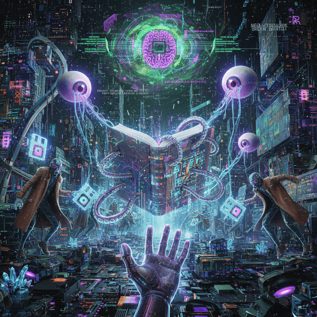 AI fever dream about data leaks written by someone who read 1 cyberpunk book