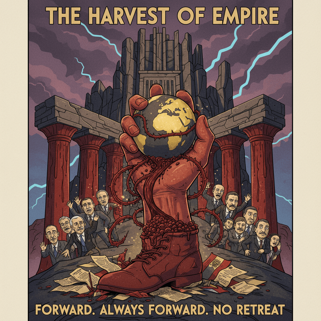 We came to power through blood, now watch us not back down (very threatening)