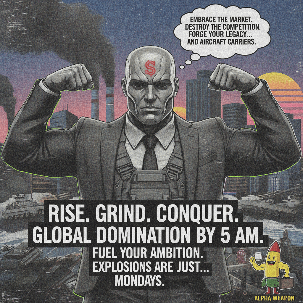 the military-industrial complex but make it motivational