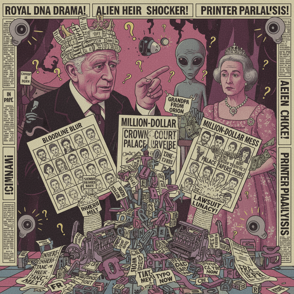 Royal scandal bingo: incest, aliens, lawsuits, and complete typographical collapse