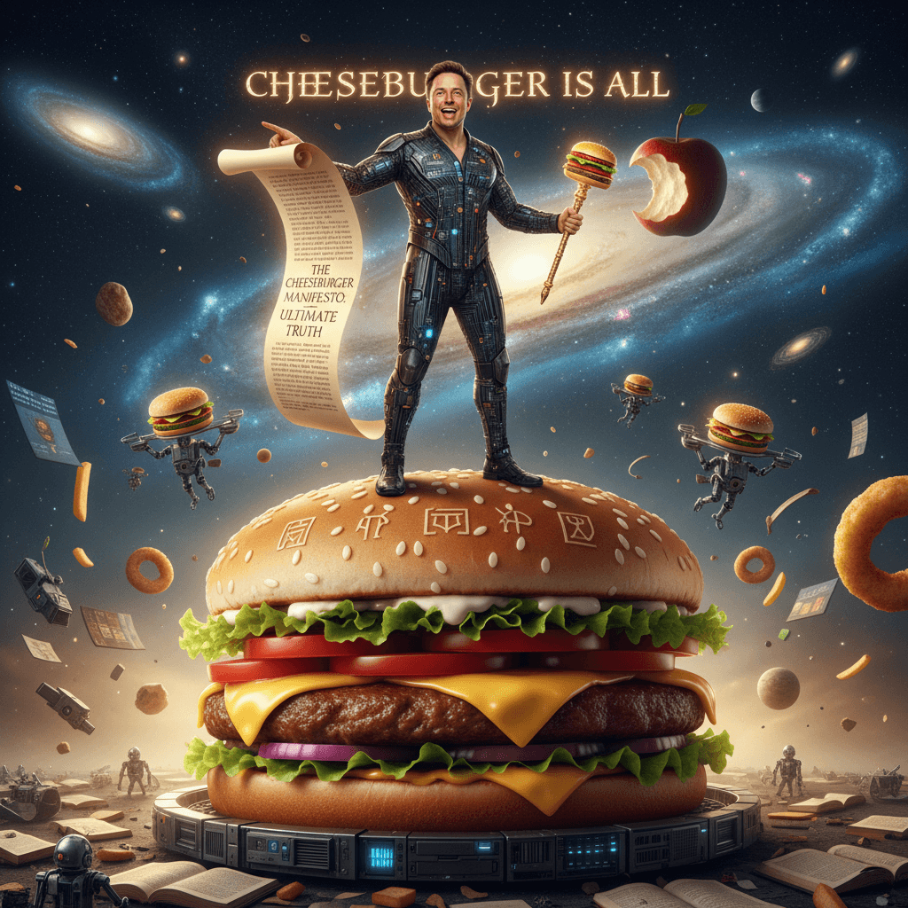 Billionaire solves meaning of life: it's a cheeseburger