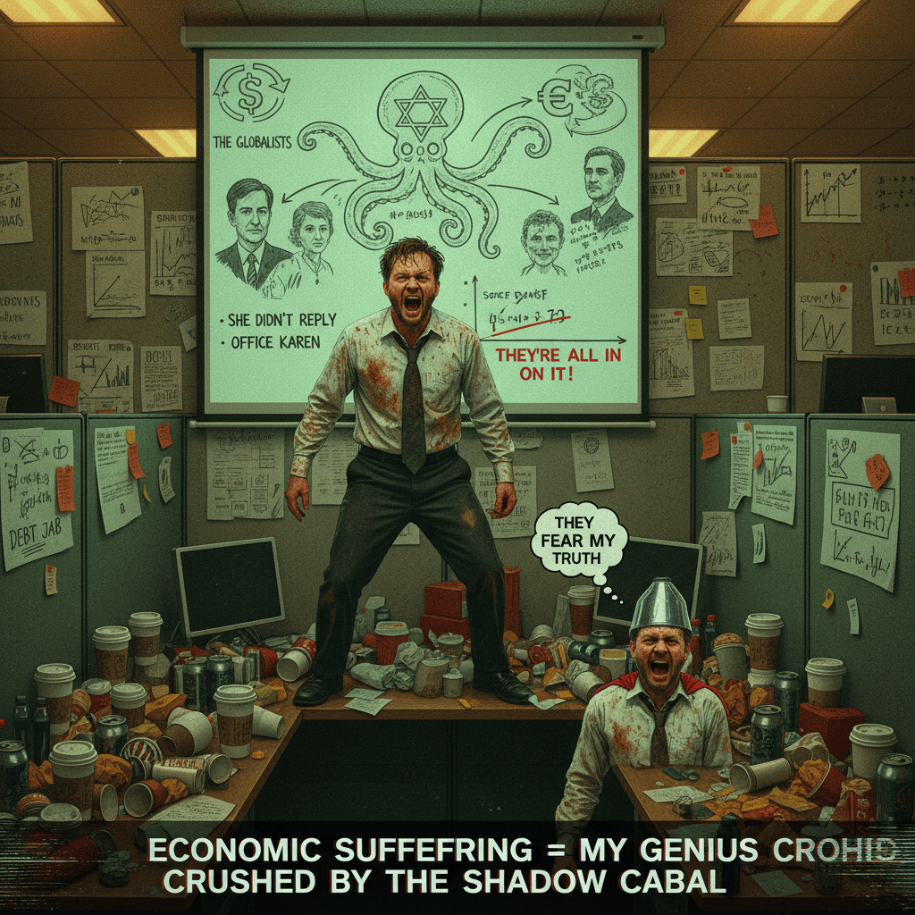 unhinged workplace rant derails into full antisemitic conspiracy theory