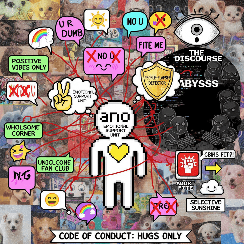 emotional support anon discovers comments exist but chooses violence avoidance