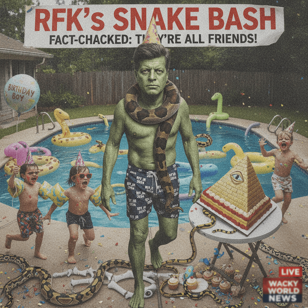 RFK Jr's reptilian pool party: where snakes meet children's birthday