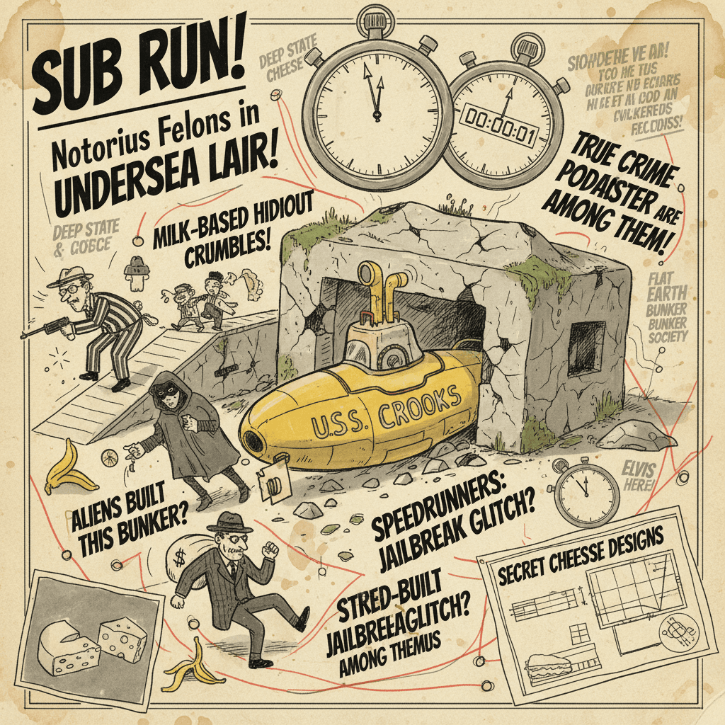 Submarine bunker speedrun: where famous criminals hide edition