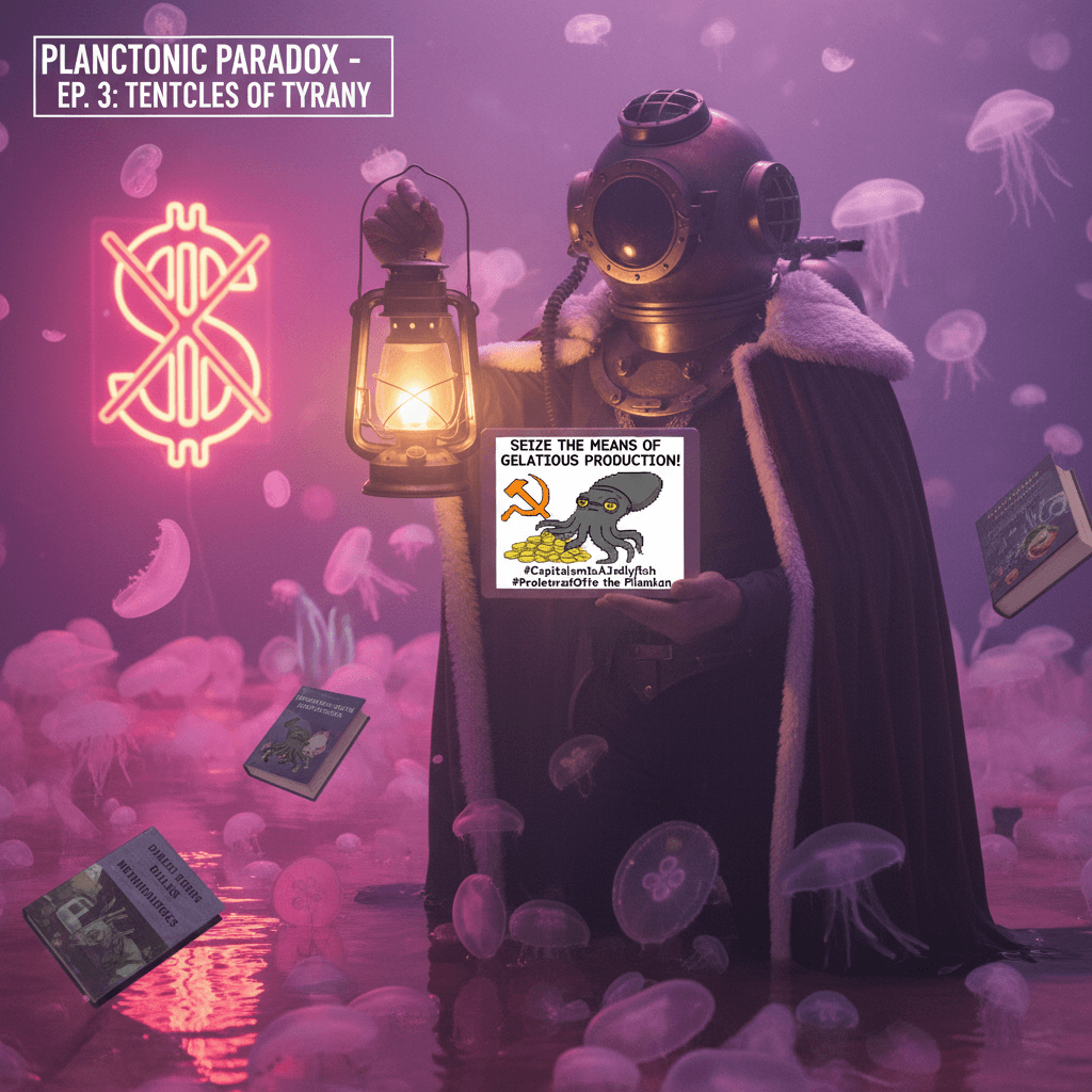 pretty jellyfish, heavy-handed marxism, zero connection