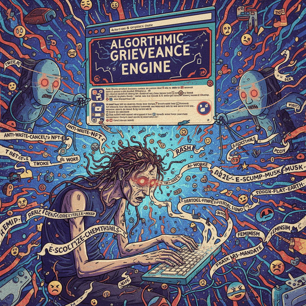 incoherent rage-poetry blending every 2020s discourse boogeyman