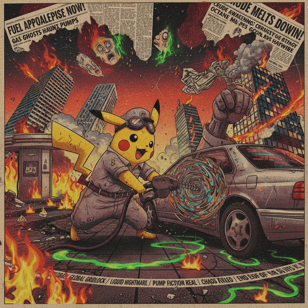 pikachu pumps petrol while reality has a stroke