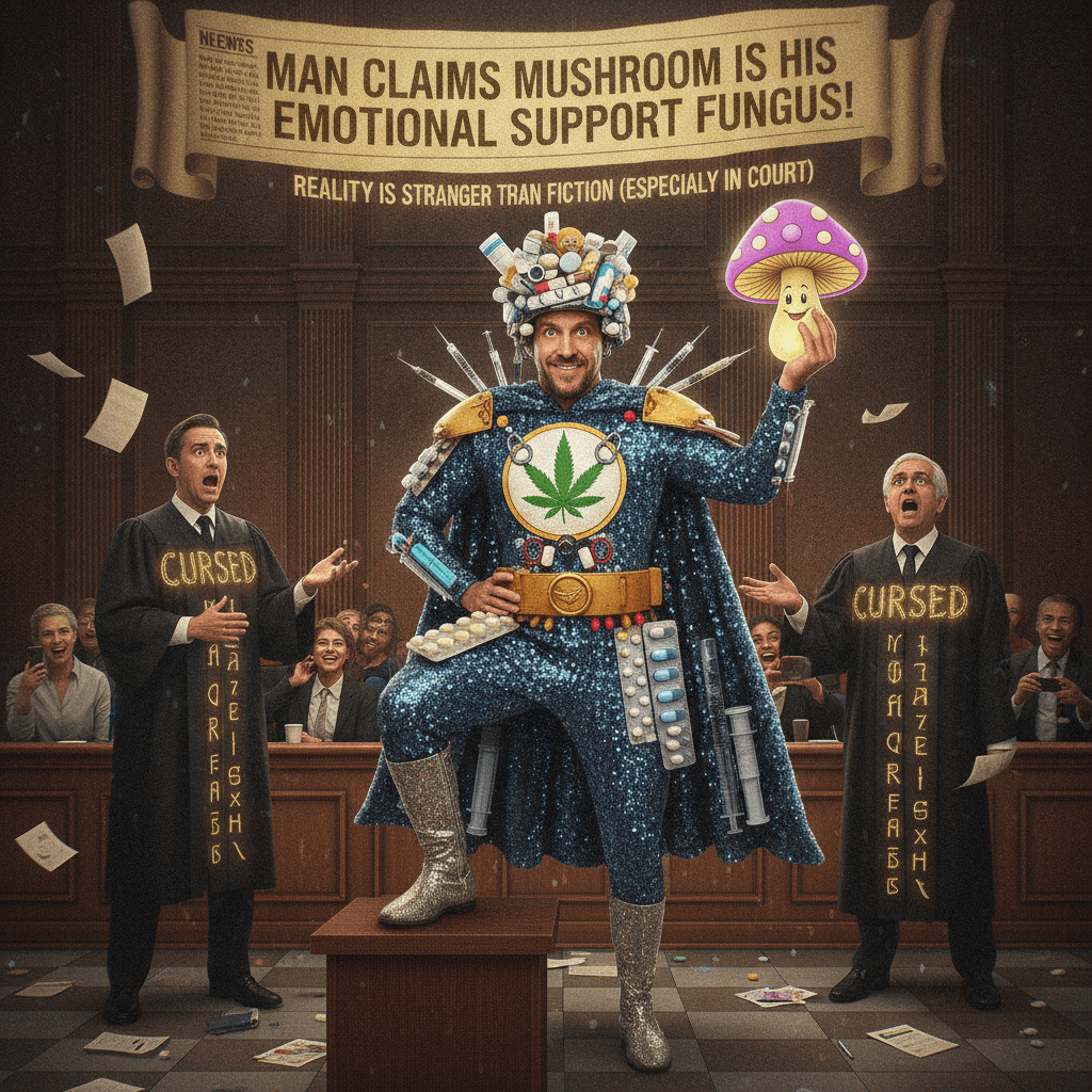 The most creative drug possession defense ever documented