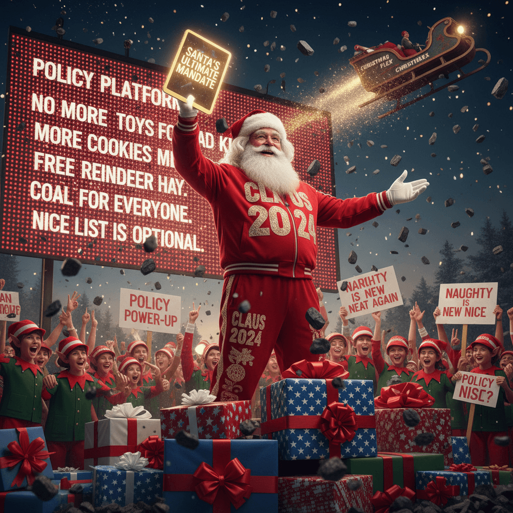 Santa's naughty list just became a policy platform