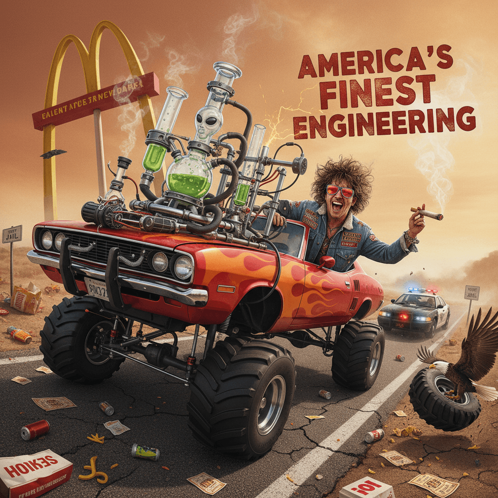 built different (the bong was in the dash)