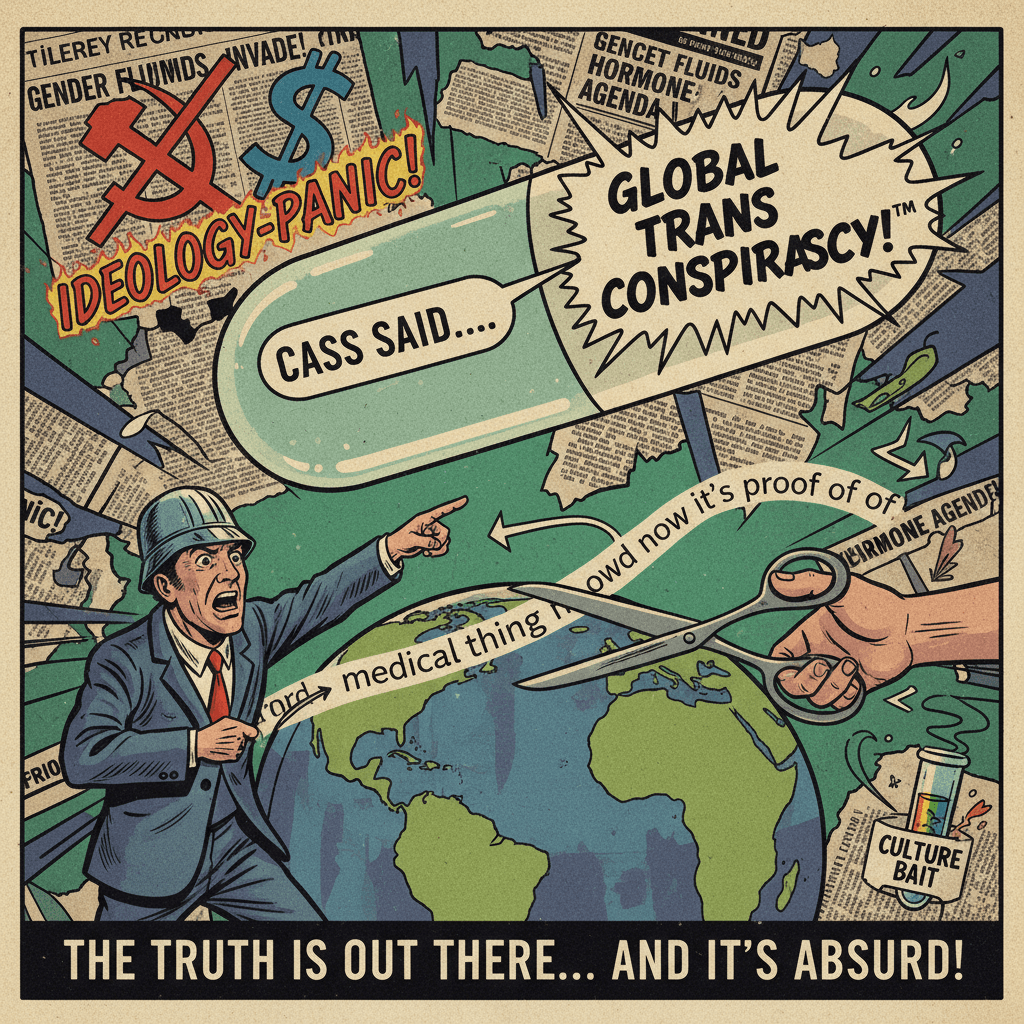 Cass said medical thing, now it's proof of global trans conspiracy™