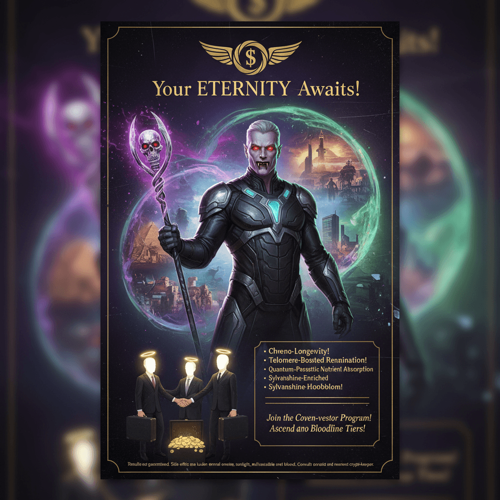 biohack the timeline: a vampire lich portal brought to you by angel investors