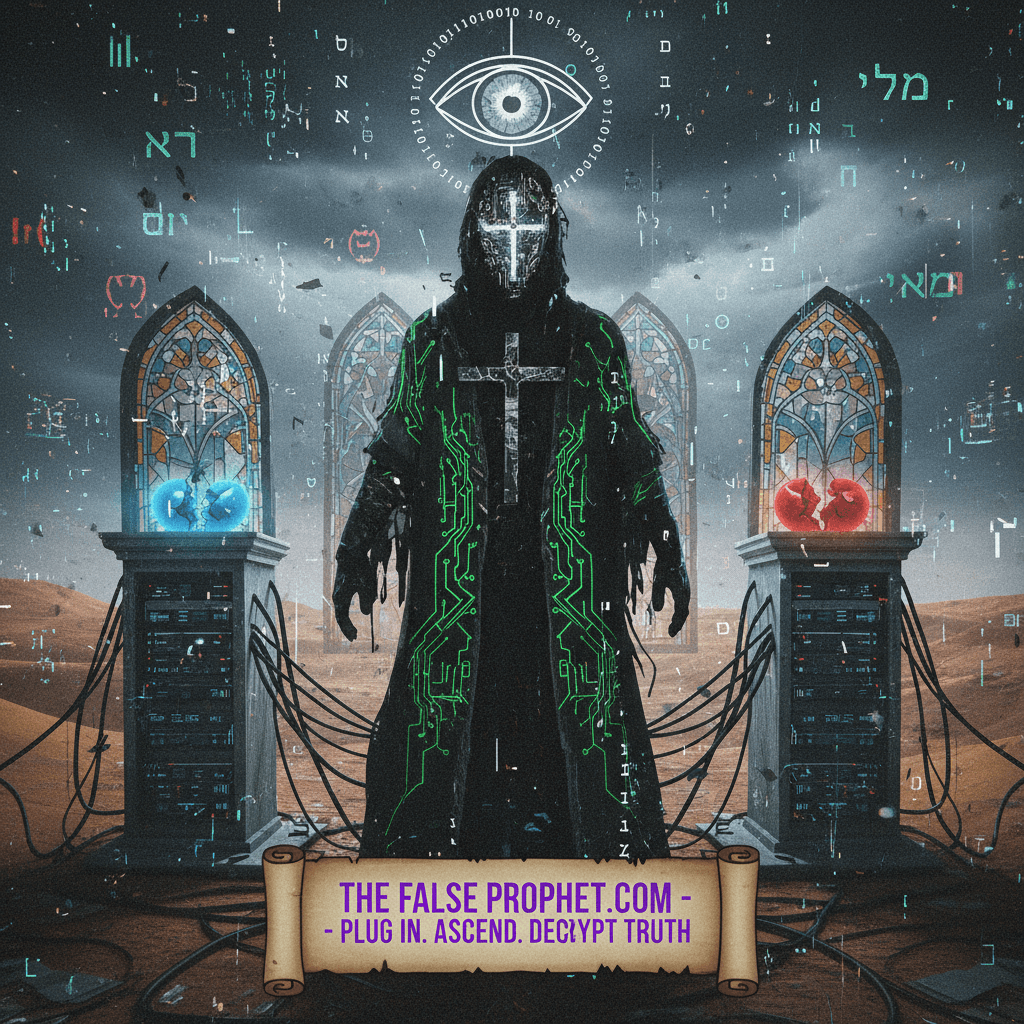 broken religious fever dream meets matrix fanfic energy