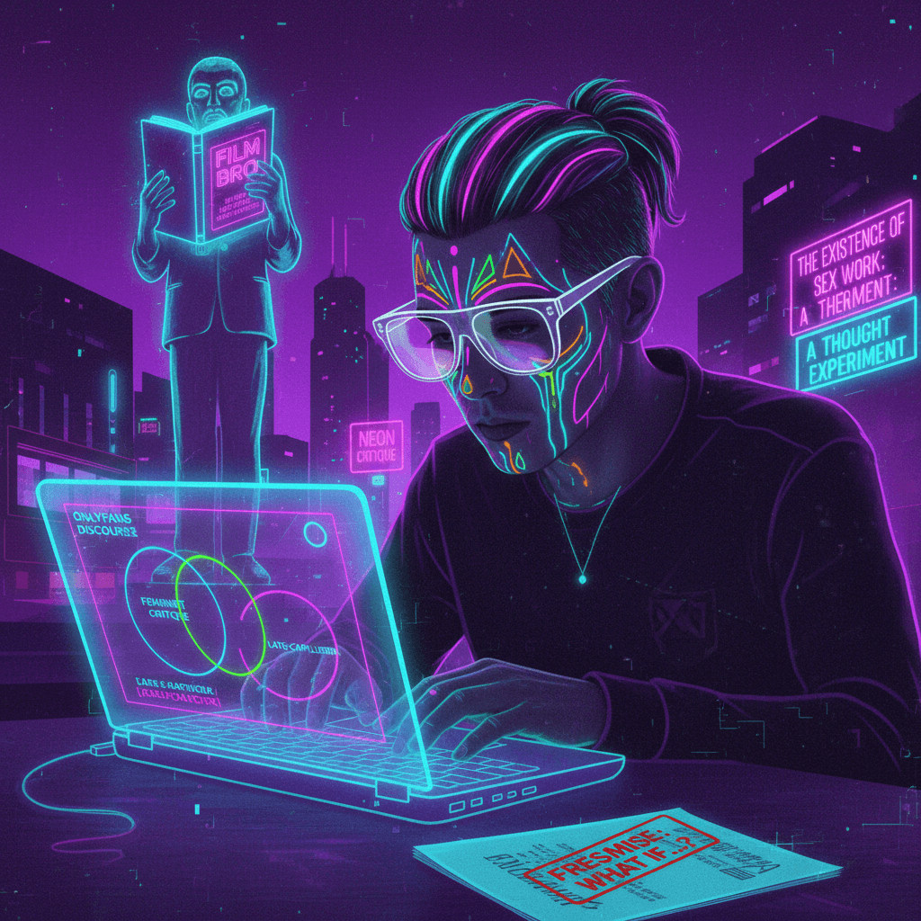 Neon makeup + thinkpiece = film student discovers sex work exists
