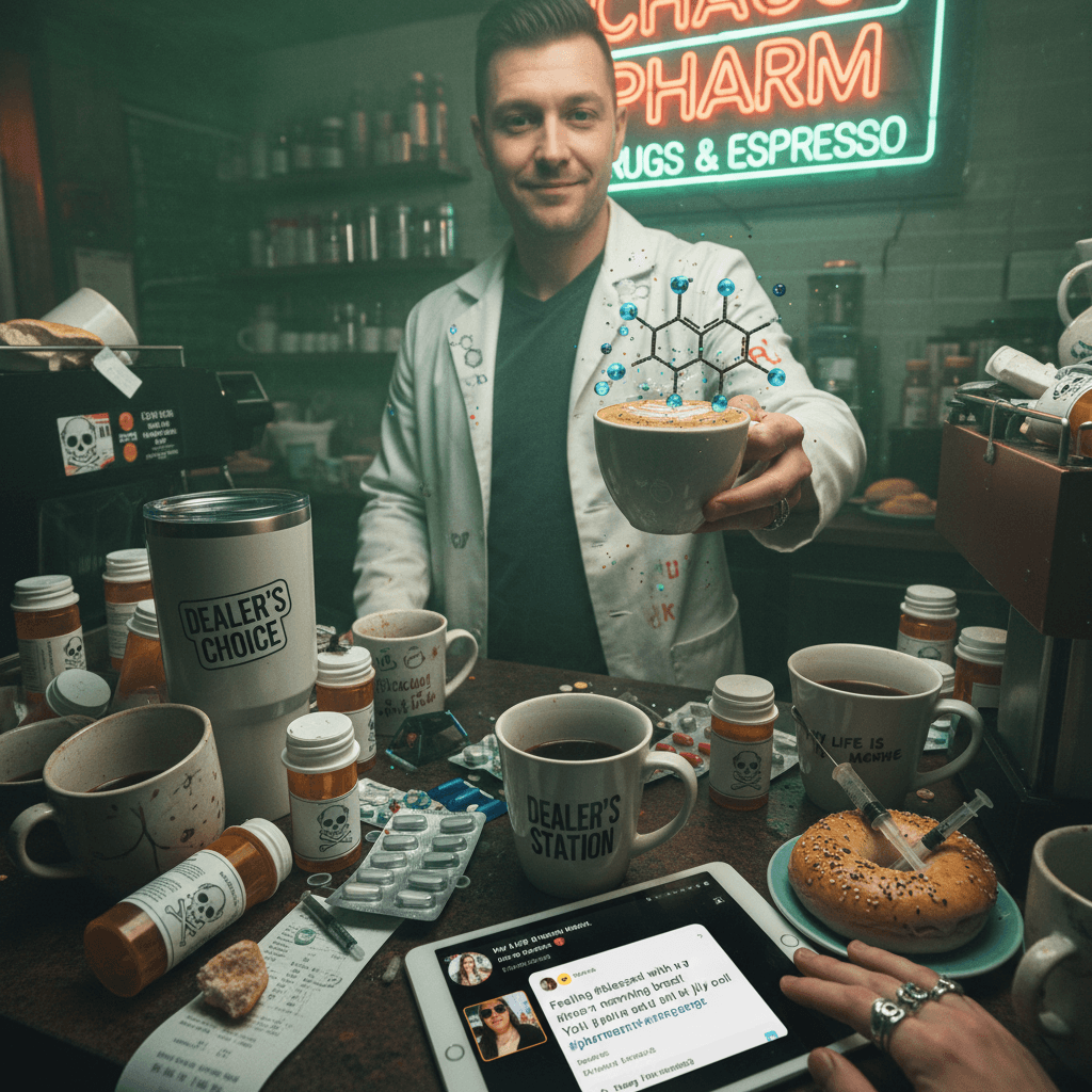 just casually ordering controlled substances in your coffee order