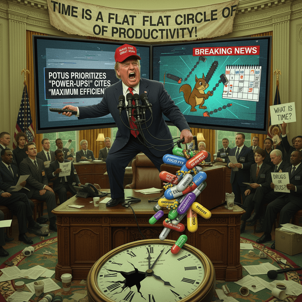 Breaking: Man loudly wants drugs on live TV, calls it time management