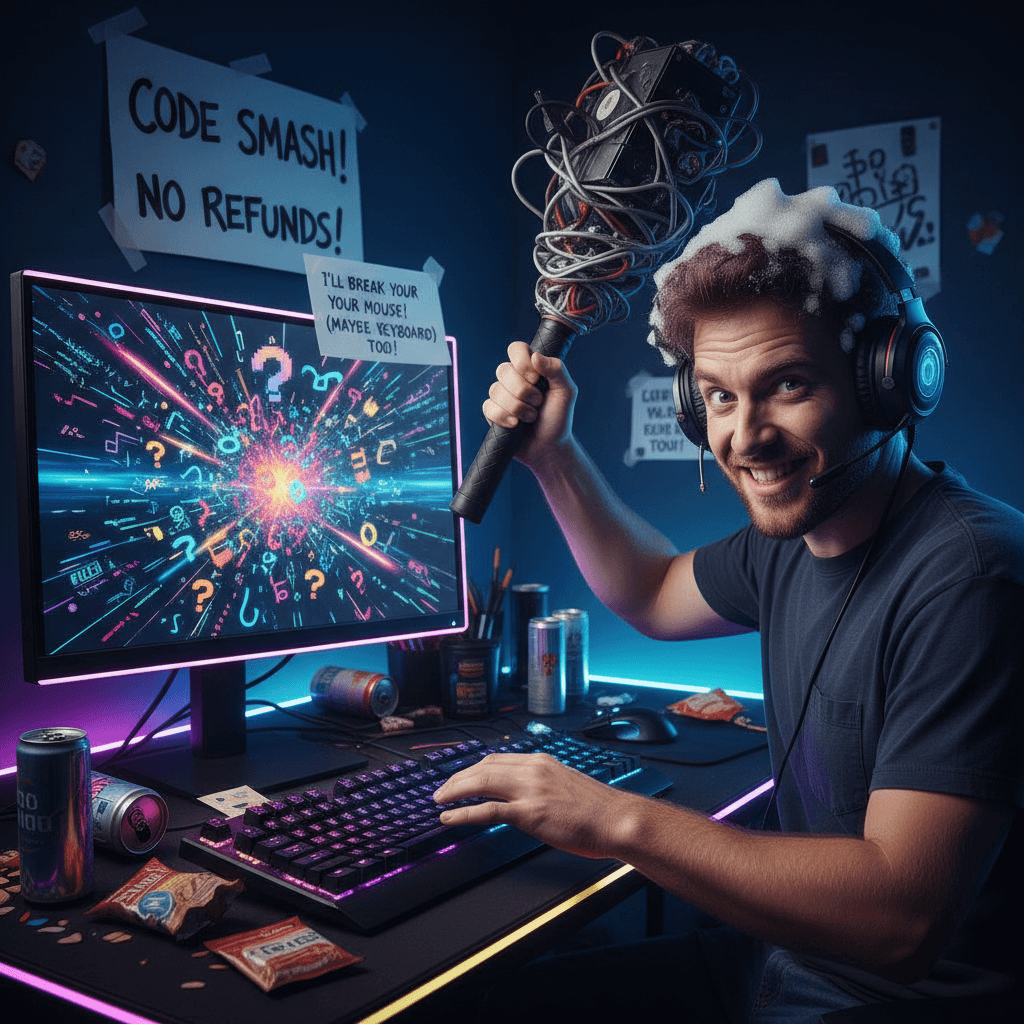 didn't understand the assignment but promises violence anyway