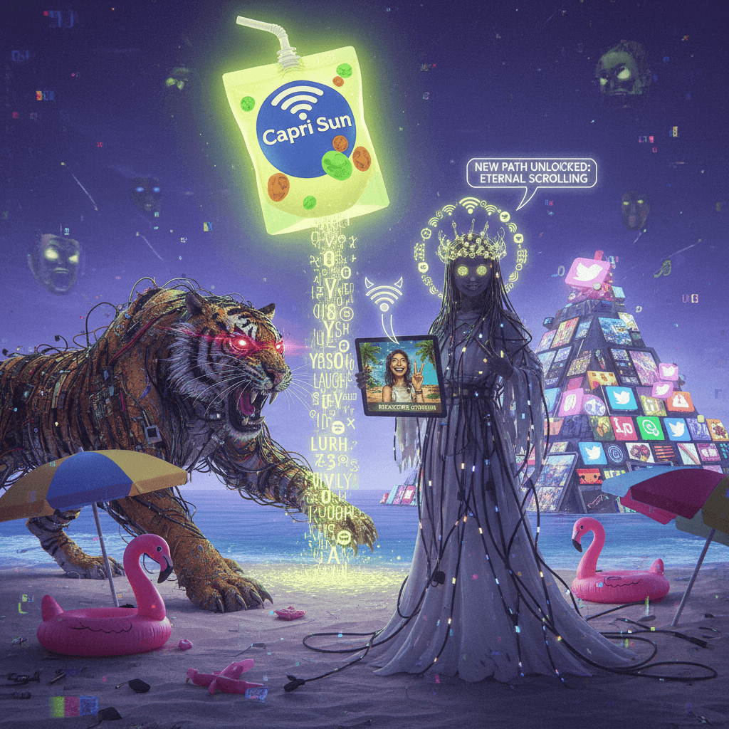 Beach tiger breakups and Capri Sun enlightenment: a spiritual journey