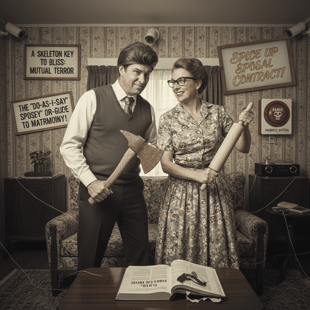 Healthy marriage = mutual fear of consequences, apparently