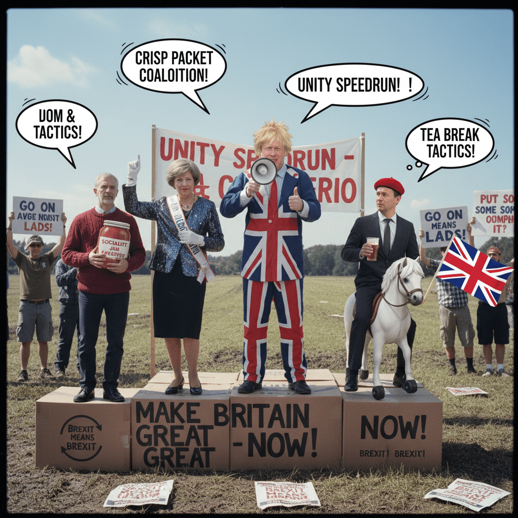 Four horsemen of awkward British politics called to unite via vague pep talk