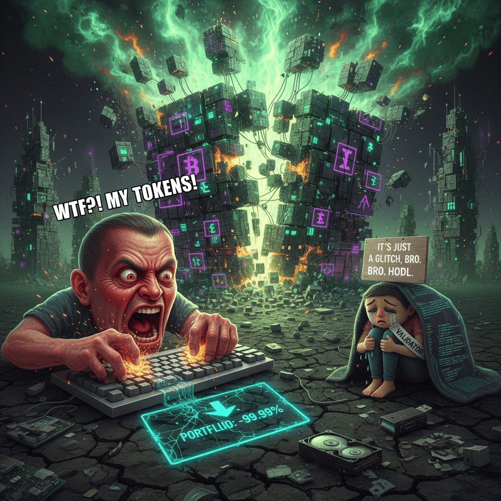 someone's blockchain exploded and they're mad about it