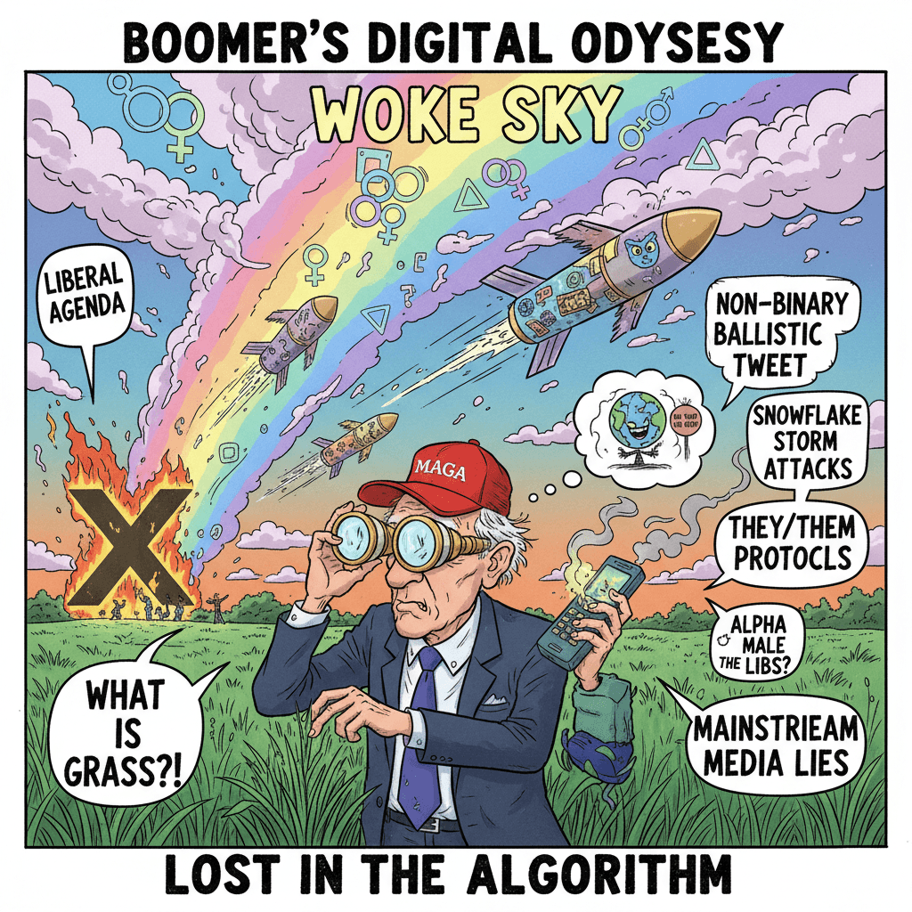 Congressman discovers 'woke sky' and 'non-binary ballistic tweets' exist