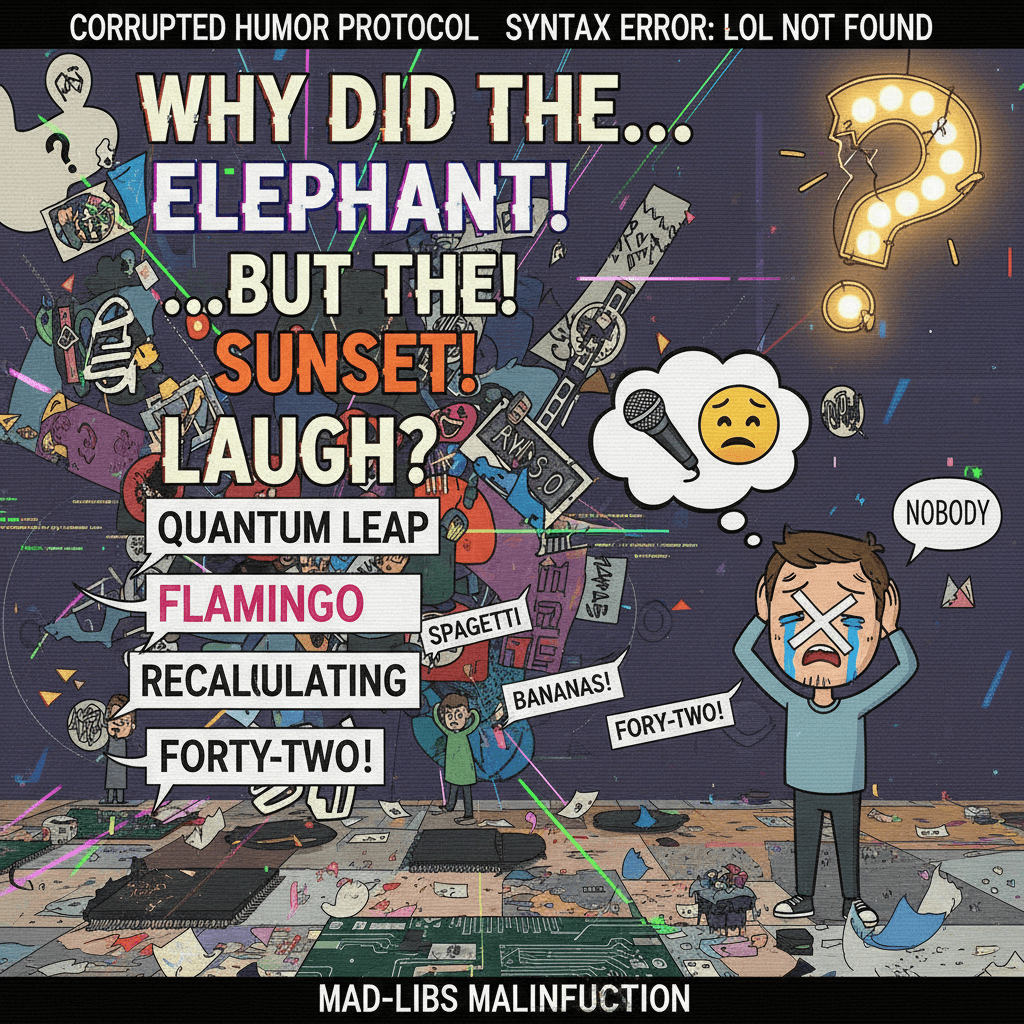 Joke formatting broke and nobody told the author