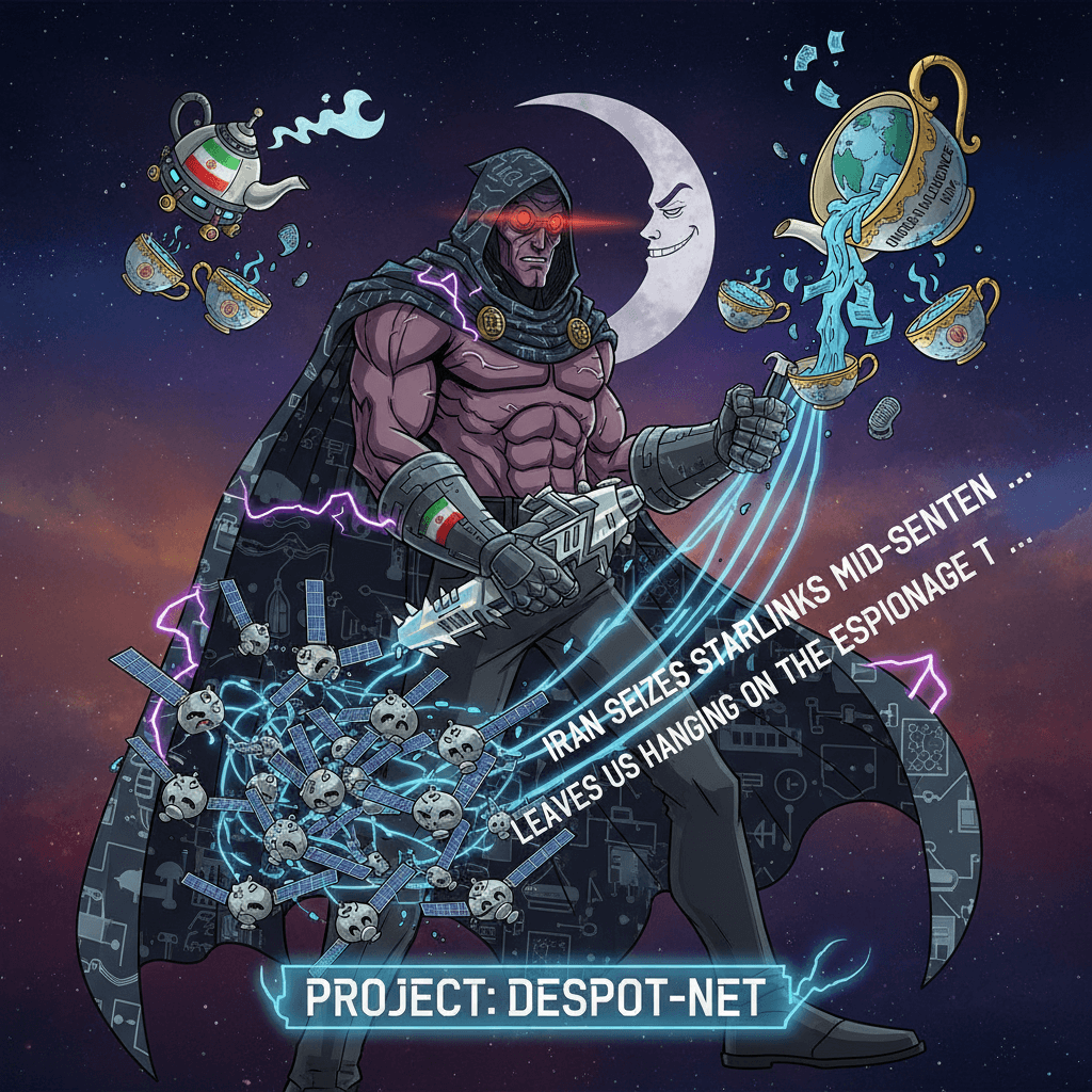 Iran seizes Starlinks mid-sentence, leaves us hanging on the espionage tea