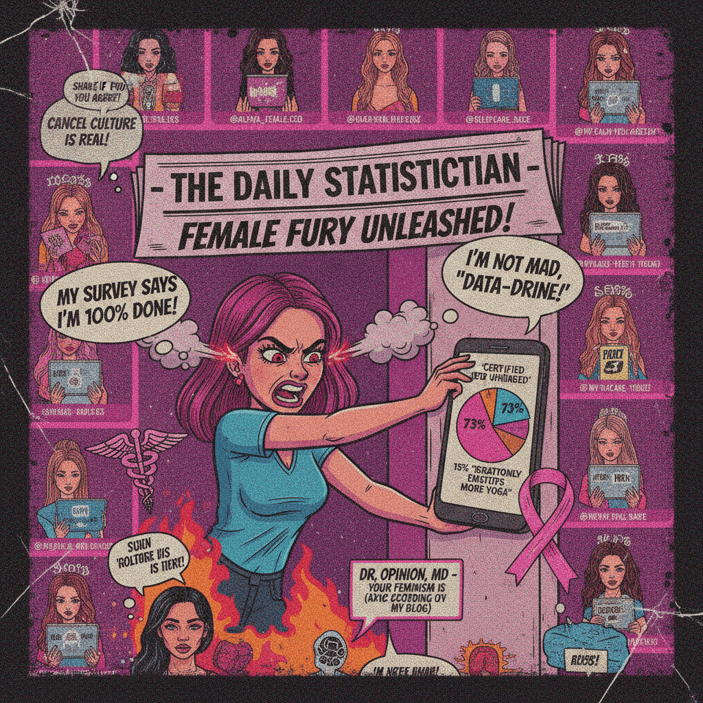 Times discovers women mad, uses stats as personality