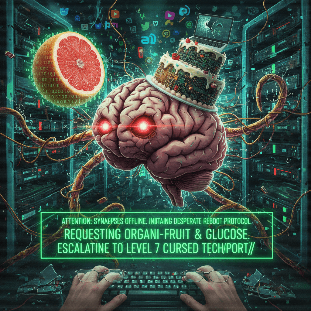 brain.exe has stopped responding, send grapefruit and cake