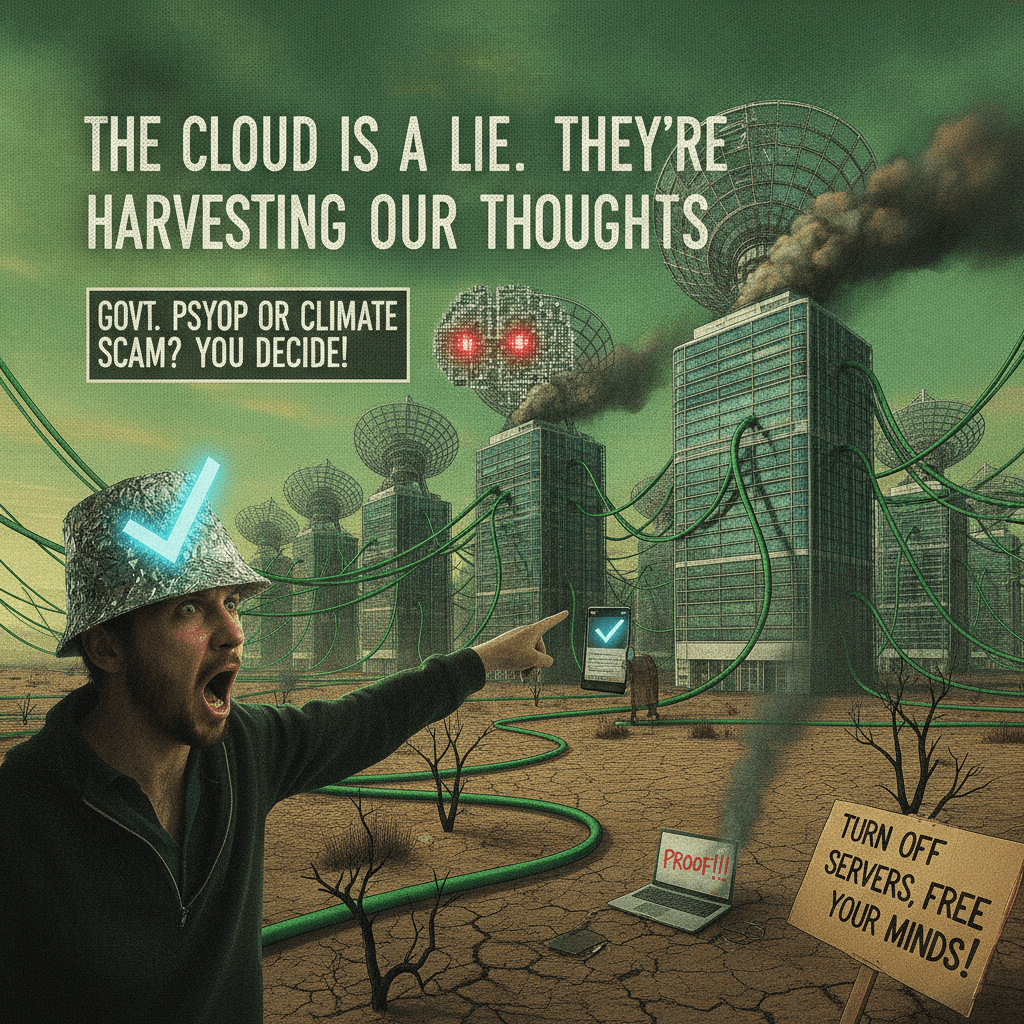 verified user discovers data centers, decides they're government mind control
