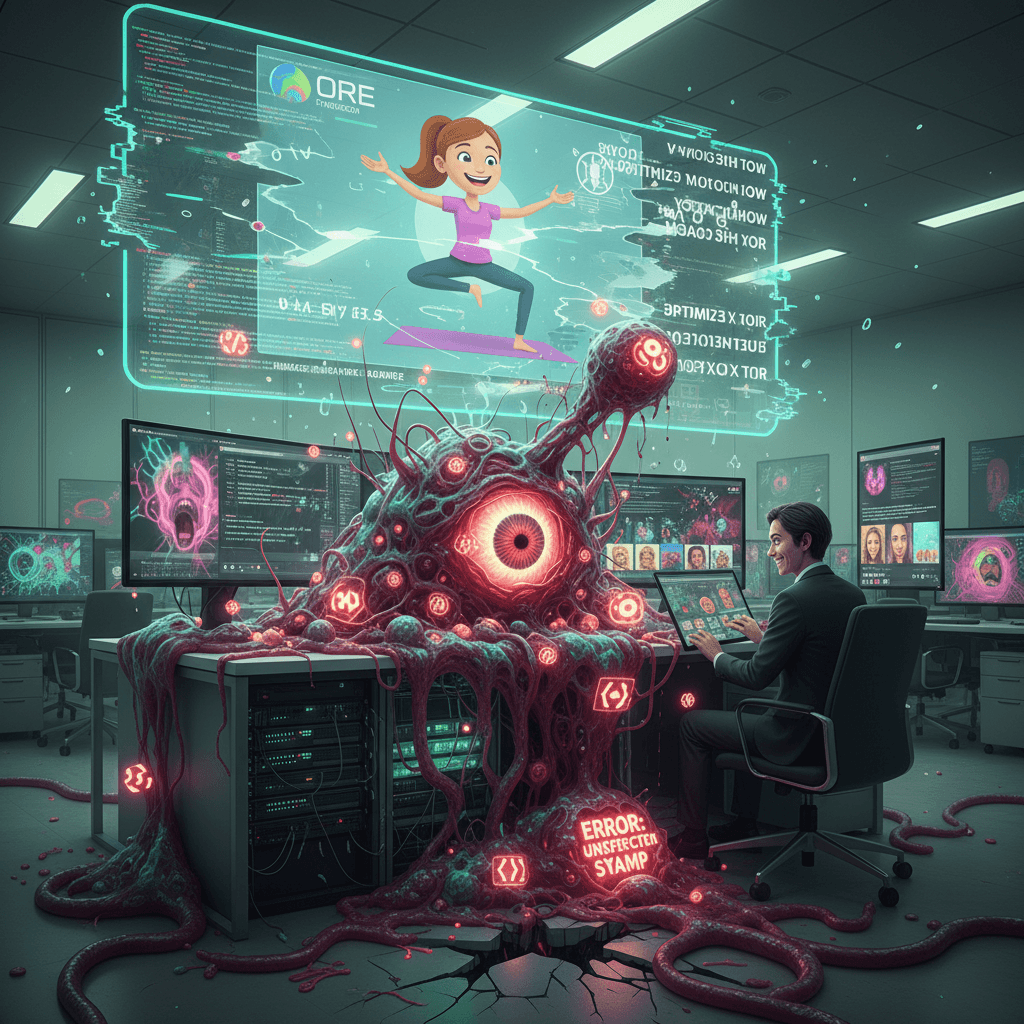 hormonal swamp chaos meets syntax errors in the most unhinged way possible