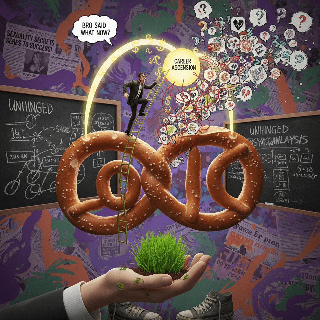 bro really said sexuality is a career hack, unhinged conspiracy energy