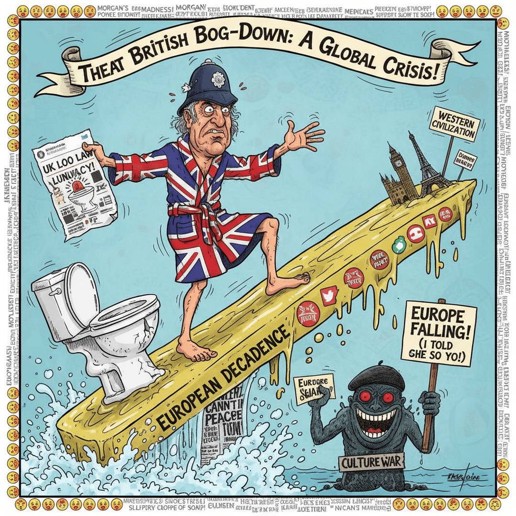 UK bathroom arrest copypasta proves Europe falling, Piers Morgan agrees