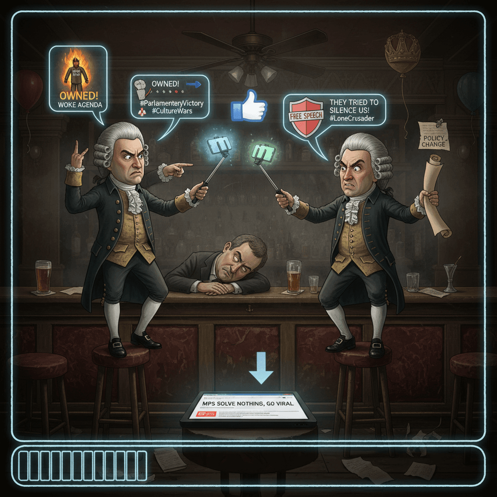 two mps walk into a bar, accomplish nothing, post about it anyway