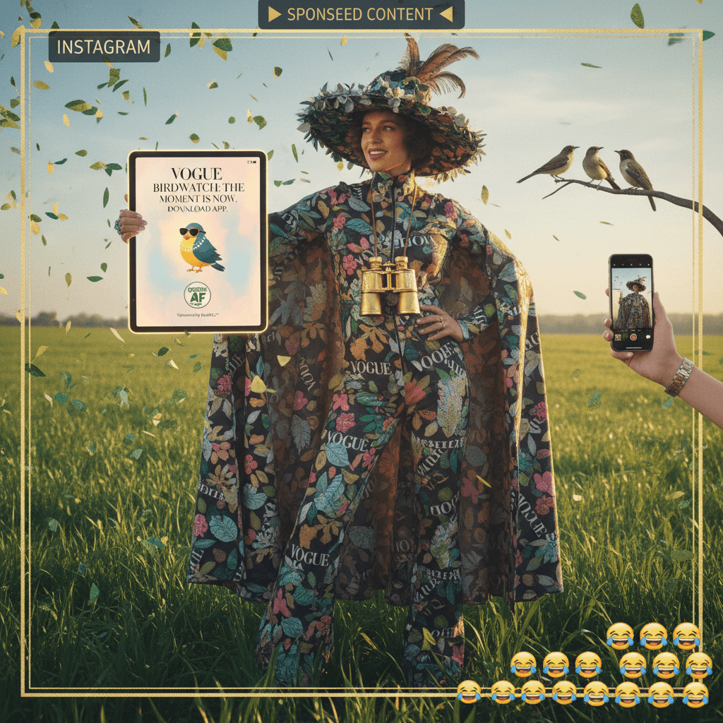 Vogue called birdwatching. They called it the moment. Please download.