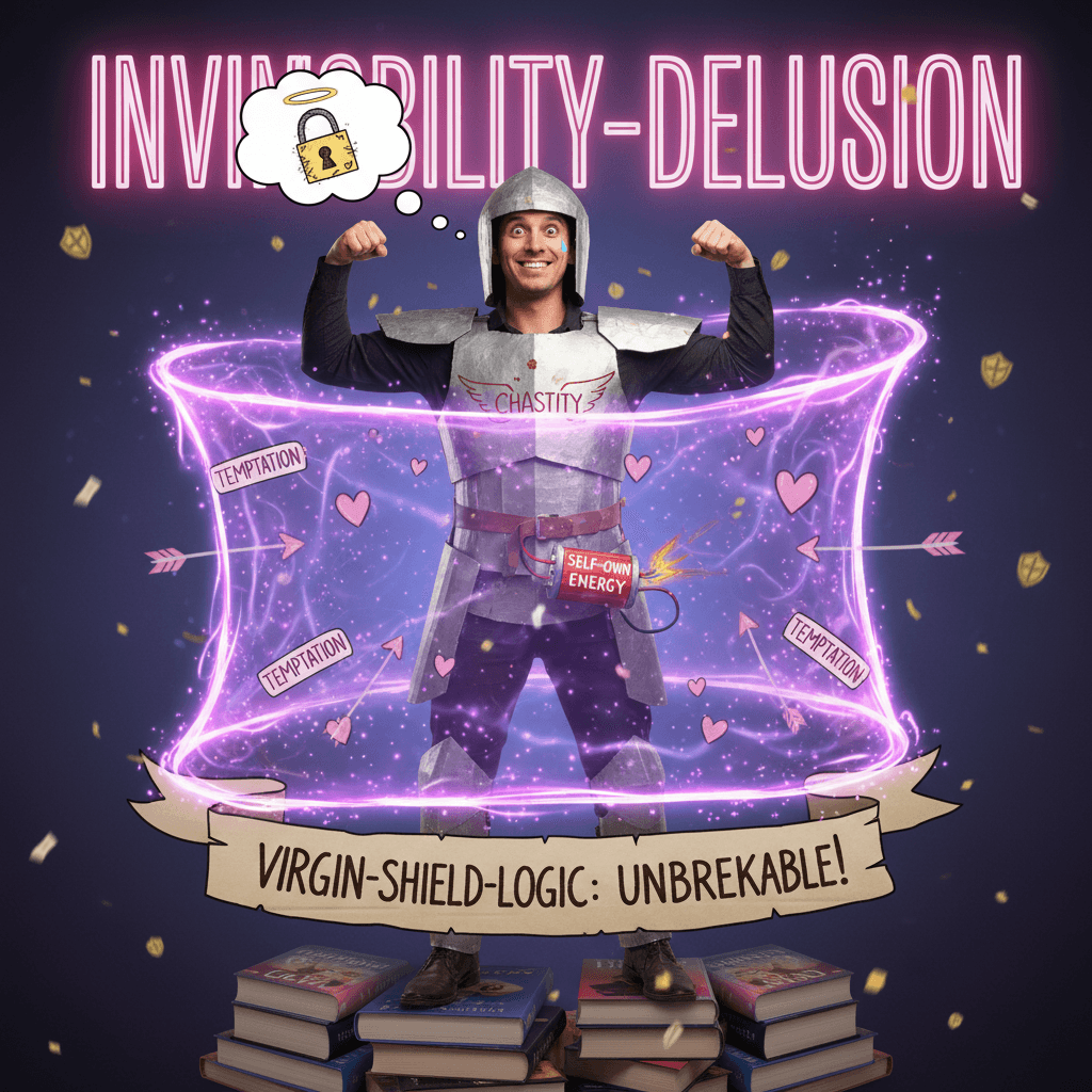 man thinks abstinence is an impenetrable force field