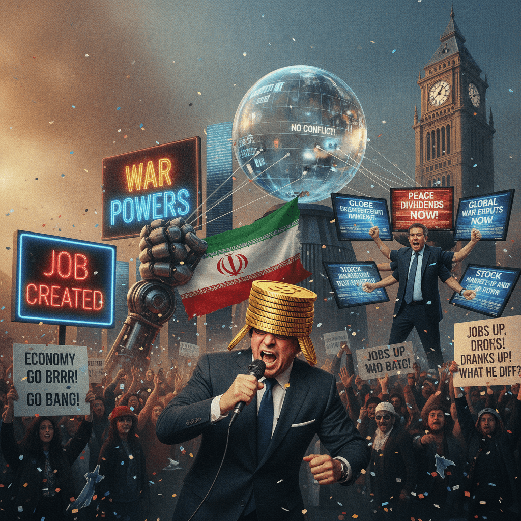 Job numbers vs war powers: the ultimate mixed messaging speedrun