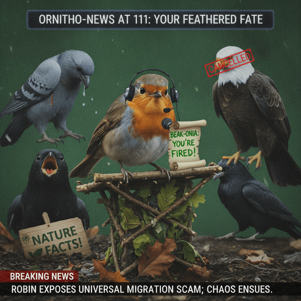 adorable robin delivers career-ending avian PSA