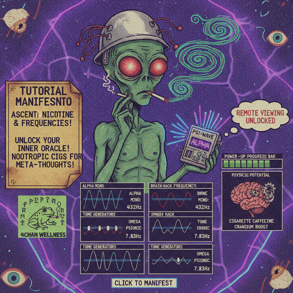 Develop psychic powers with free tone generators and cigarettes
