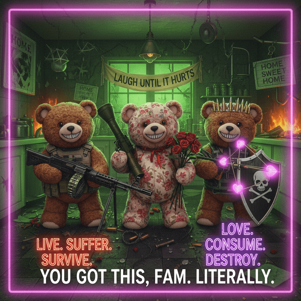 Live laugh love, but make it heavily armed