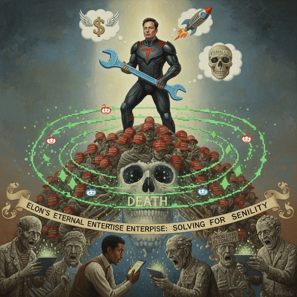 Elon invents death problem to solve boomer problem, reddit loses it