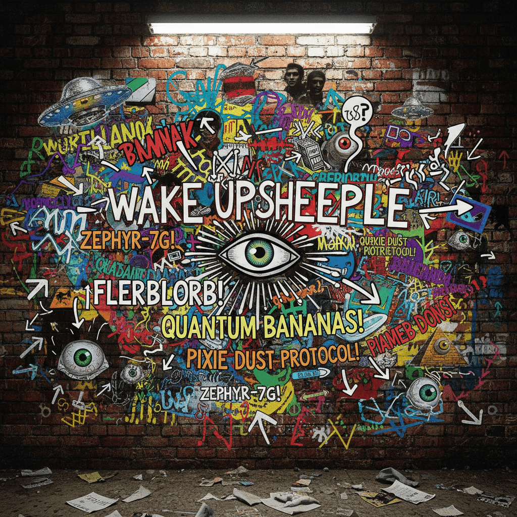 WAKE UP SHEEPLE (but make it unintelligible)