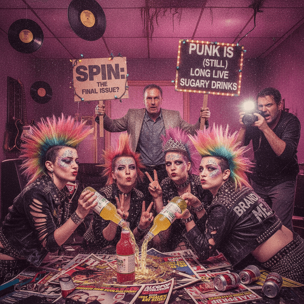 SPIN mag discovers the punk girls who drink alcopops and pose professionally