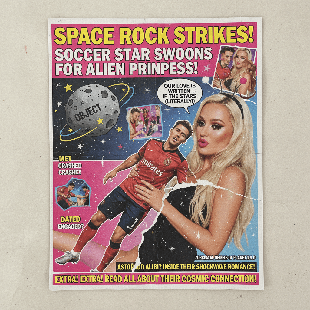 footballer gets hit by object, immediately dates reality tv star (logic optional)