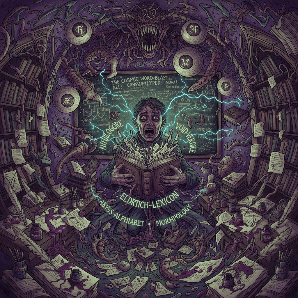 cosmic horror meets thesaurus abuse in three short bursts of pure unfiltered chaos