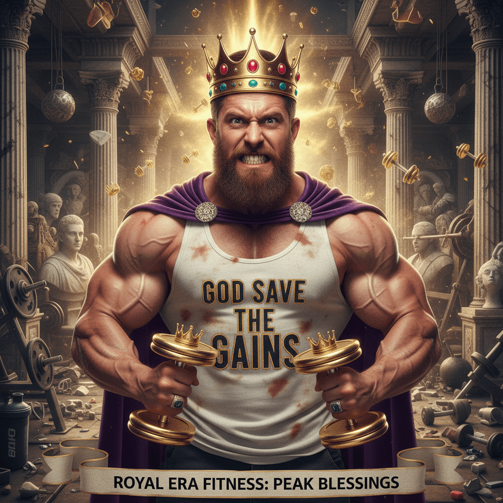 Royal fitness era hits different: God Save the Gains 💪👑
